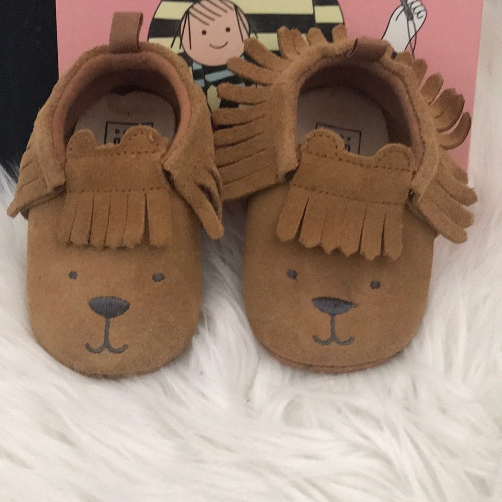Baby brown moccasins